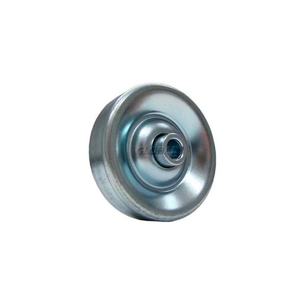 Omni Metalcraft 1-15/16" Dia. Zinc Plated Steel Conveyor Skate Wheel 102143 50 Lb. Cap. 102143 - main